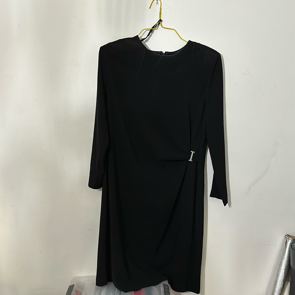 All black David Warren dress. SIZE 16
